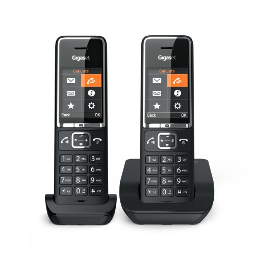 34636-Gigaset COMFORT 550 duo Telefono analogico Identificador de llamadas Negro