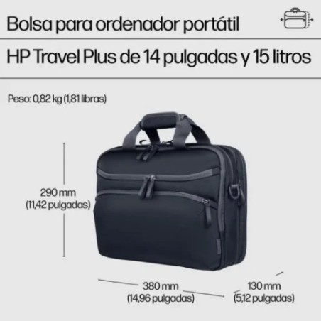 34734-BOLSA HP TRAVEL PLUS PARA PORTATIL 14 "