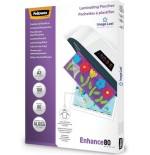 34804-PACK 500 FUNDAS PLASTIFICAR 80 MICRAS BRILLO A3 (303X426 MM) FELLOWES 100144239