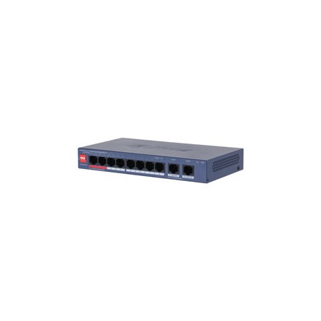 34915-(DH-CS4010-8GT-110-V2) DAHUA SWITCH 10 PUERTOS CLOUD MANAGED GIGABIT, 8 PUERTOS POE, 110W, HI-POE, L2
