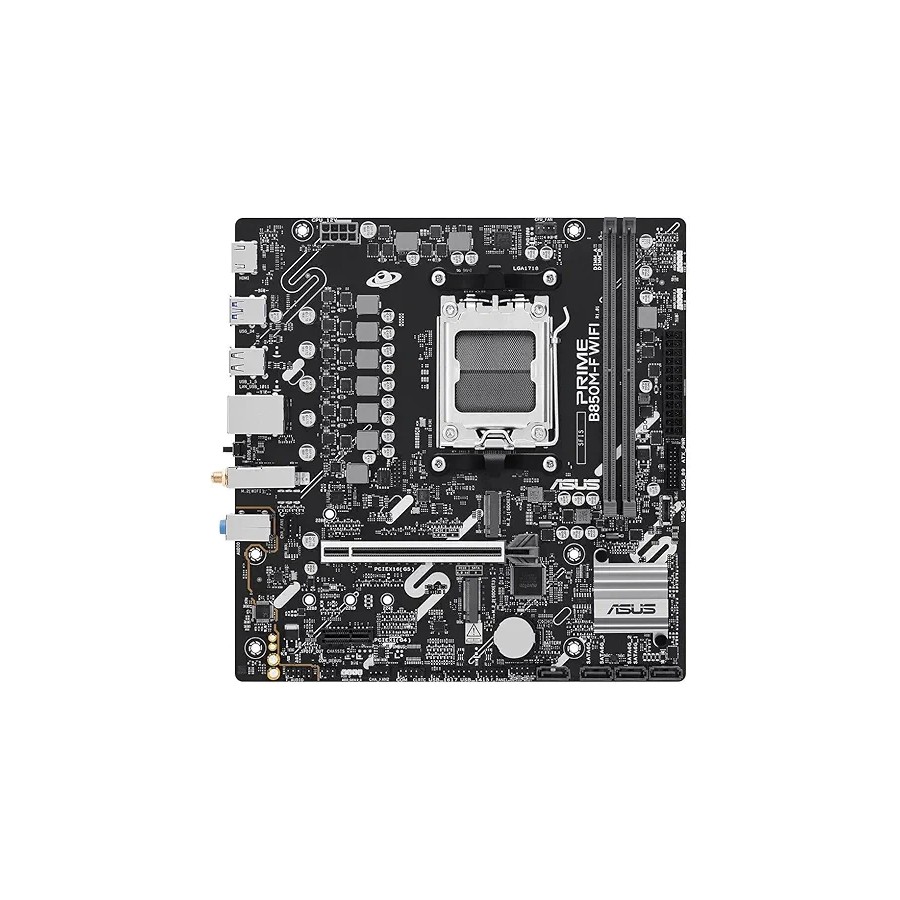 34968-PLACA ASUS PRIME B850M-F WIFI,AMD,AM5,B850,2DDR5,128GB,1HDMI,4SATA3+2M.2,GBLAN+WIFI6+BT5.3,5USB3.2,MATX