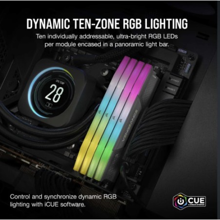 35035-MEMORIA CORSAIR DDR5 32GB 2X16GB PC5200 VENGEANCE RGB CMG32GX5M2B5200Z40