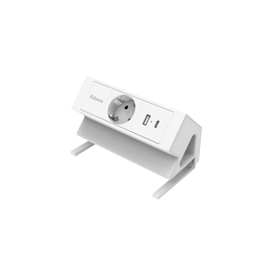 35072-REGLETA SOBREMESA 1 TOMA + USB A/C BLANCO FELLOWES 100137173