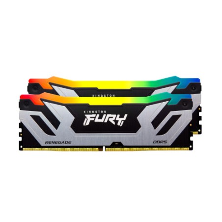 35108-MEMORIA KINGSTON 48GB 8400MT/S DDR5 CL40 CUDIMM (KIT OF 2) FURY RENEGADE RGB SILVER XMP - KF584CU40RSAK2-48