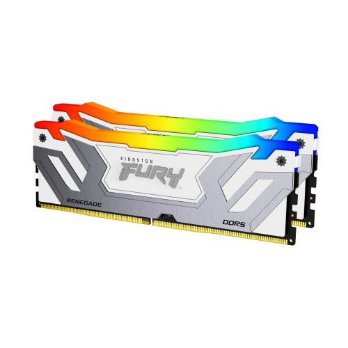 35111-MEMORIA KINGSTON 48GB 8400MT/S DDR5 CL40 CUDIMM (KIT OF 2) FURY RENEGADE RGB WHITE XMP - KF584CU40RWAK2-48