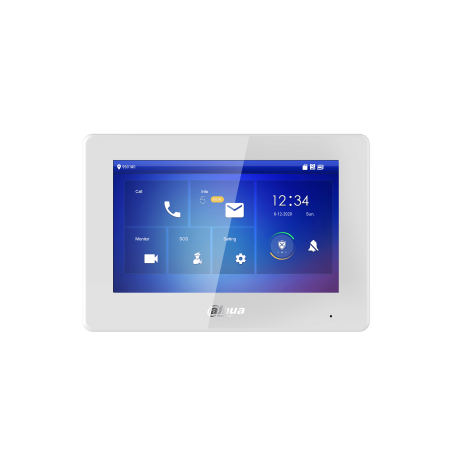 35126-(DHI-VTH5422HW) MONITOR INTERIOR 7" DE SUPERFICIE PARA VIDEOPORTERO IP DE 2-HILOS PANTALLA TACTIL POE SD 6E 1S ALA