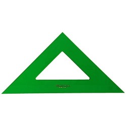 3513-ESCUADRA 32CM NO GRADUADA COLOR VERDE FABER CASTELL 566-32
