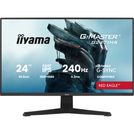 35143-MONITOR IIYAMA 24 PULGADAS RESOLUCION FULL HD (1920X1080), PANEL IPS, 0,8 MS (MPRT), 165 HZ, BRILLO 250, CONTRASTE