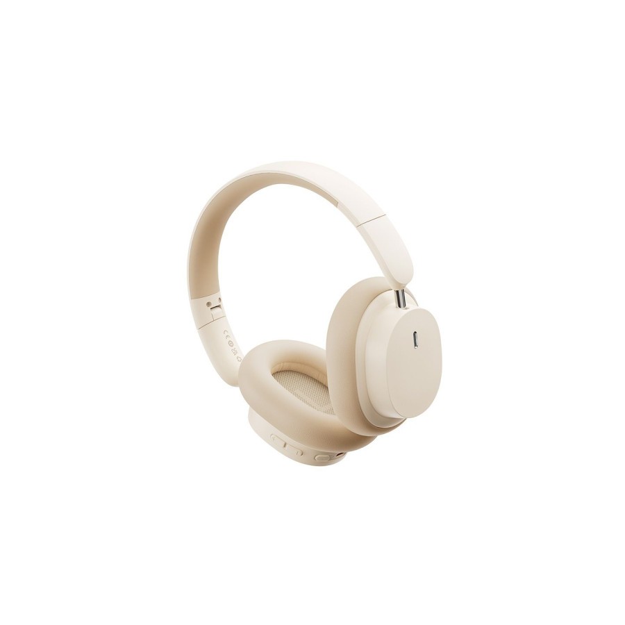 35435-BASEUS BOWIE D05 WIRELESS HEADPHONES CREAMY-WHITE