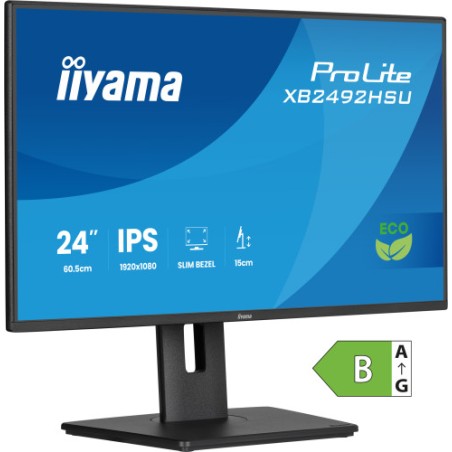 35486-MONITOR IYAMA PROLITE XB2492HSU-B1, 61 CM (24"), 1080 X 1920 PIXELES, QUAD HD, LED, 3 MS, NEGRO
