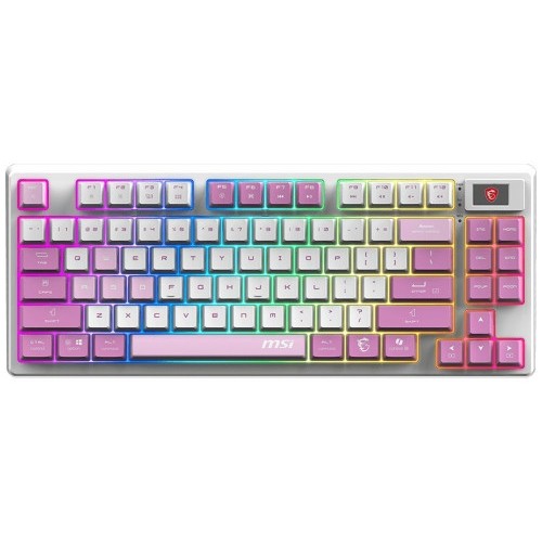 35546-TECLADO MSI FORGE GK600 TKL W VIOLET ES