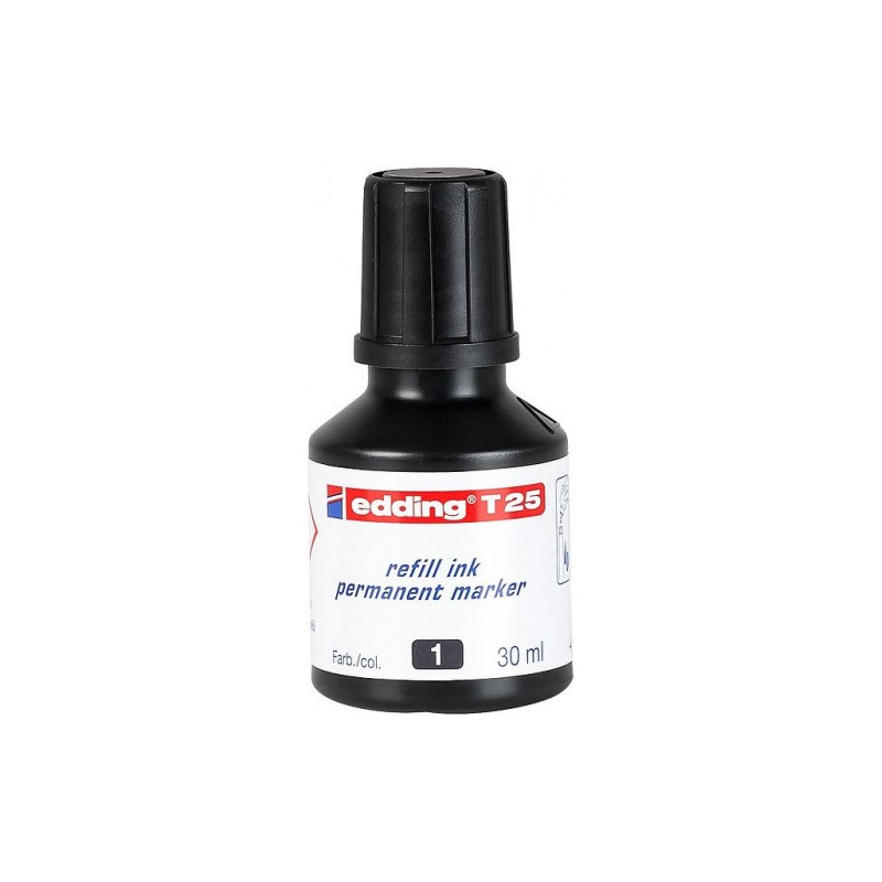 3581-FRASCO TINTA PARA RELLENAR 30ML NEGRO EDDING T25-001