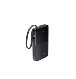 36012-OS-BASEUS ENERFILL FC51 BIPOW2 PRO DIGITAL DISPLAY POWER BANK WITH BUILT-IN CABLE 10000MAH 22.5W COSMIC BLACK