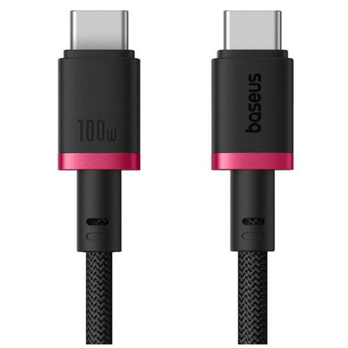 36055-BASEUS DURA SERIES FAST CHARGING CABLE TYPE-C TO TYPE-C 100W 1M RED+BLACK