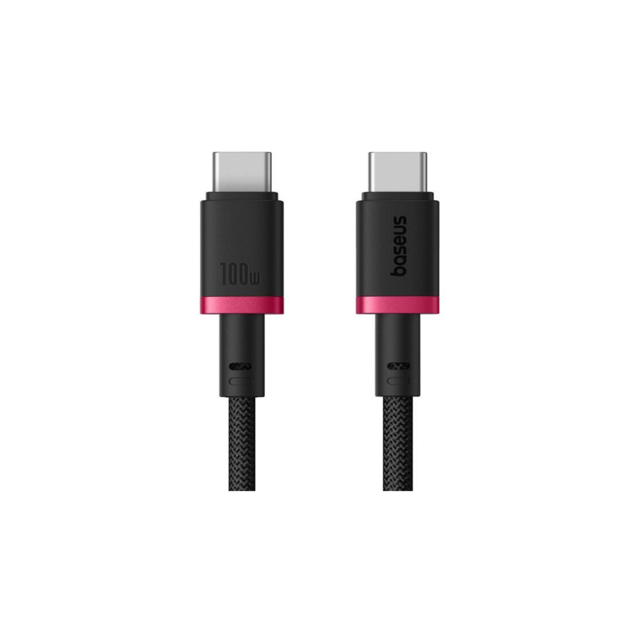 36055-BASEUS DURA SERIES FAST CHARGING CABLE TYPE-C TO TYPE-C 100W 1M RED+BLACK