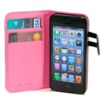 36058-FUNDA WAZZABEE PARA IPHONE 5 POLIPIEL, MARCO INTERIOR PLASTICO, CIERRE MAGNETICO, ROSA (WB-M30WP-PK)
