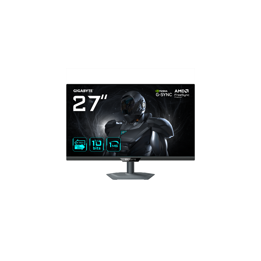 36205-MONITOR GIGABYTE 27" G27UP,SS IPS,3840X2160,0.155PP,1000:1,1MS,160HZ,2HDMI+1DP+USB2.0+1USB TYPE C,AJUSTE ALTURA