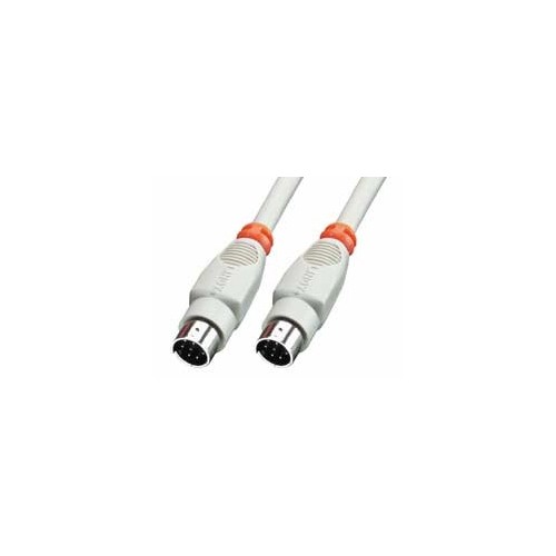 36260-Lindy 8 Pin Mini DIN Cable 2 m cable paralelo Gris