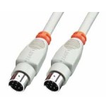 36260-Lindy 8 Pin Mini DIN Cable 2 m cable paralelo Gris