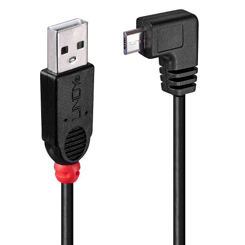 36269-Lindy 31975 cable USB USB 2.0 0,5 m USB A Micro-USB B Negro