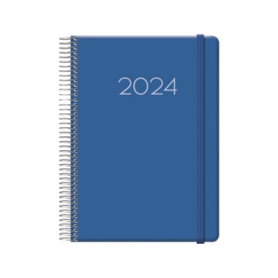 AGENDA 2024 DENVER DiA PaGINA 15 X 21 CM COLOR AZUL MARINO DOHE 12721 24