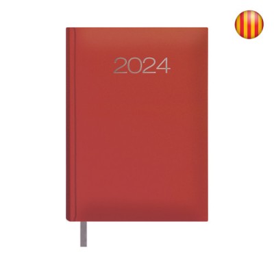 AGENDA 2024 LISBOA DiA PaGINA 14 X 20 CM COLOR ROJO CATALAN DOHE 12692 24