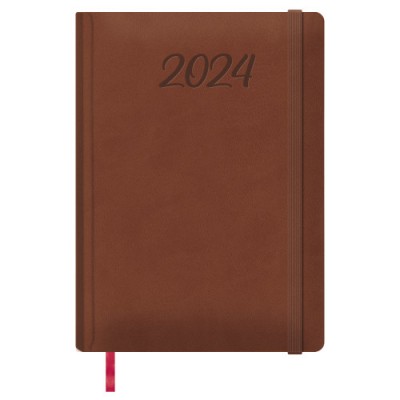 AGENDA 2024 MANAOS DiA PaGINA 17 X 24 CM COLOR MARRoN DOHE 12756 24