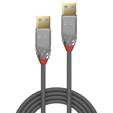 36444-Lindy 36629 cable USB USB 3.2 Gen 1 (3.1 Gen 1) 5 m USB A Gris