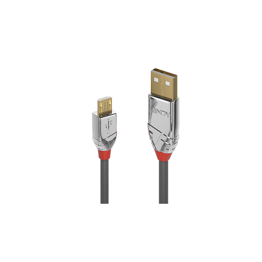36469-Lindy 36650 cable USB USB 2.0 0,5 m USB A Micro-USB B Gris