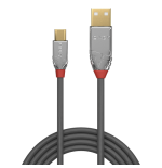 36470-Lindy 36650 cable USB USB 2.0 0,5 m USB A Micro-USB B Gris