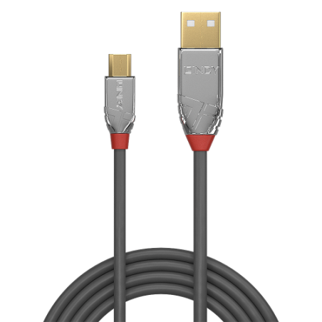 36476-Lindy 36653 cable USB USB 2.0 3 m USB A Micro-USB B Gris