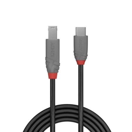 36494-Lindy 36667 cable USB USB 3.2 Gen 1 (3.1 Gen 1) 2 m USB C USB B Negro
