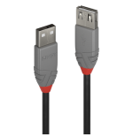36537-Lindy 36701 cable USB USB 2.0 0,5 m USB A Negro, Gris