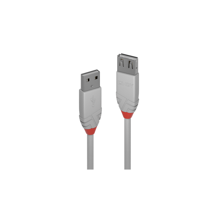36555-Lindy 36714 cable USB USB 2.0 3 m USB A Gris