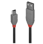 36567-Lindy 36724 cable USB USB 2.0 3 m USB A Mini-USB B Negro