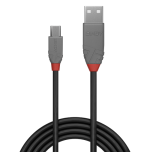 36572-Lindy 36730 cable USB USB 2.0 0,2 m USB A Micro-USB B Negro, Gris