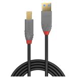 36586-Lindy 36741 cable USB USB 3.2 Gen 1 (3.1 Gen 1) 1 m USB A USB B Negro