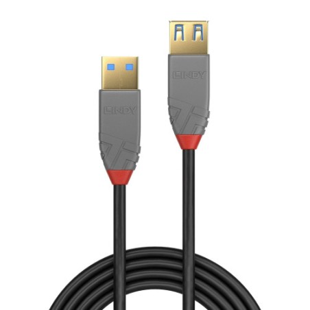 36606-Lindy 36761 cable USB USB 3.2 Gen 1 (3.1 Gen 1) 1 m USB A Negro