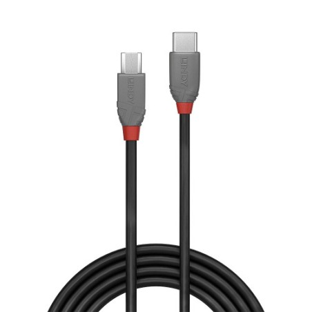 36652-Lindy 36893 cable USB USB 2.0 3 m USB C Micro-USB B Negro
