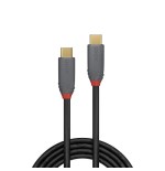 36656-Lindy 36901 cable USB 1 m USB C Negro, Gris