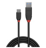 36678-Lindy 36915 cable USB USB 3.2 Gen 1 (3.1 Gen 1) 0,5 m USB A USB C Negro