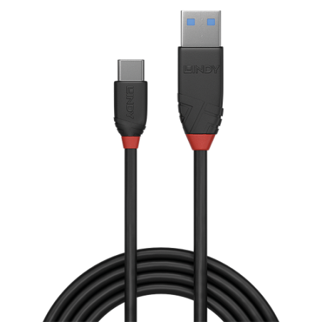 36680-Lindy 36916 cable USB USB 3.2 Gen 1 (3.1 Gen 1) 1 m USB A USB C Negro