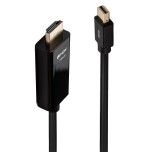 36699-Lindy 36928 adaptador de cable de video 3 m Mini DisplayPort HDMI tipo A (Estandar) Negro