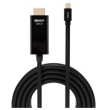 36700-Lindy 36928 adaptador de cable de video 3 m Mini DisplayPort HDMI tipo A (Estandar) Negro