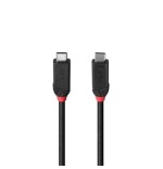 36744-Lindy 37000 cable USB USB4 Gen 3x2 0,5 m USB C Negro