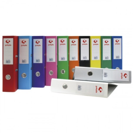 3690-ARCHIVADOR PALANCA 65 COLOR ROJO A4 LOMO ANCHO 290X320X75 GRAFOPLAS 17269551