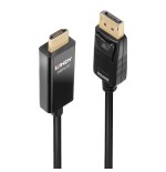 36902-Lindy 40927 adaptador de cable de video 3 m DisplayPort HDMI tipo A (Estandar) Negro