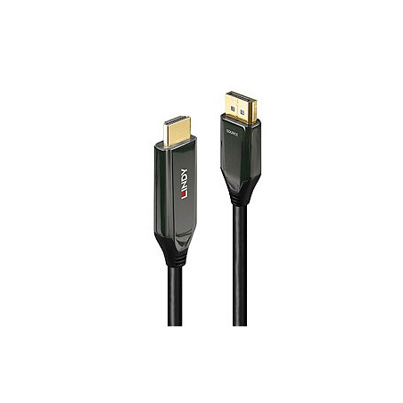 36910-Lindy 40932 adaptador de cable de video 3 m DisplayPort HDMI Negro