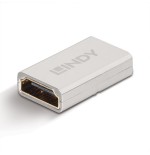 36946-Lindy 41511 cambiador de genero para cable HDMI 2.1 Plata