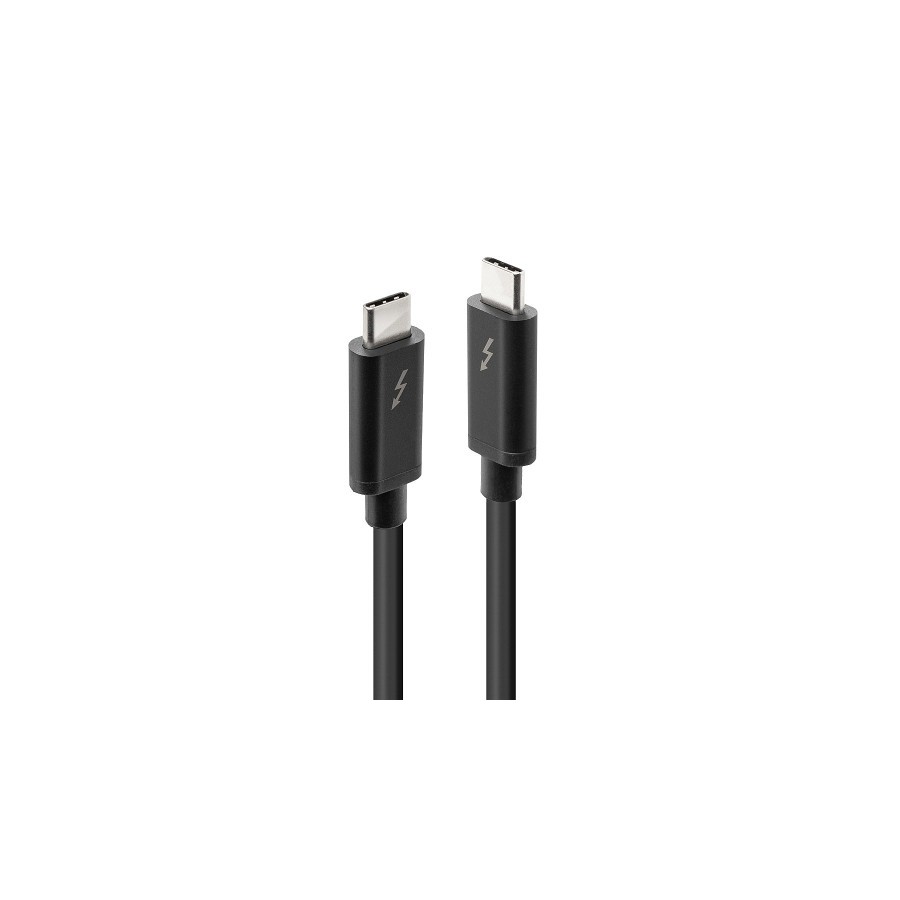 36949-Lindy 41556 cable Thunderbolt 1 m 20 Gbit/s Negro